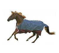HKM 30019532.0040 Professional Turnout Blanket with Polar Fleece Lining Grey/Wine Red