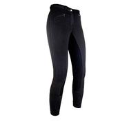 HKM 4057052120862 Adults' Jodhpurs Basic Belmtex Grip Easy 3/4 Trimming 9191 Black/Black 116