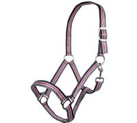 HKM 4057052243097 Headcollar Geneva 8523 Black/Red/Greywarmblood