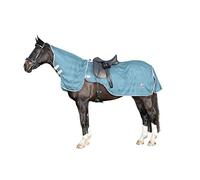 HKM 4057052396236 Fly Riding Blanket with Removable Neck Part 5210 Aqua115