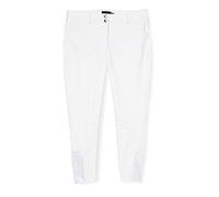 Hkm Adult Jodhpurs Elite Hunter Silicone Knee Patches 1200 Trousers, 1200 White, 36