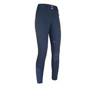 Hkm Adult Jodhpurs Elite Hunter Silicone Knee Patches 6900 Trousers, 6900 Dark Blue, 40
