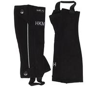 HKM Adult 'Special' Riding Half Chaps - Imitation Suede, 9195 Black/Grey, M Trousers, 9195 Grey, M