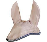 HKM Airy Mesh Ear Bonnet White Pony