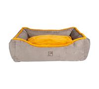 HKM Anam Cara Comfort Dog bed Taupe/Yellow Gold M