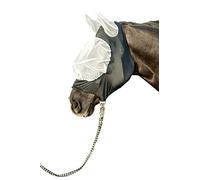 HKM Anti-fly mask, extra soft and elastic White/Black M