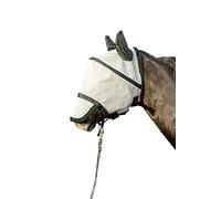 HKM Anti-fly mask with nose protection Silver/Black L