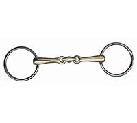 HKM Argentan Double Jointed Snaffle Bit 14mm M 540644