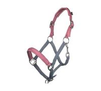 HKM Barnie Head collar Smokey Blue/Pink Shetland Pony