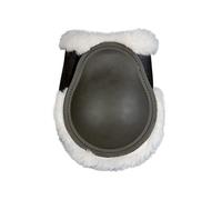 HKM Basic with teddy fur Fetlock boots Hunting Green Full