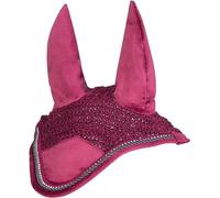 HKM Berry Ear Bonnet Wine Red Pony