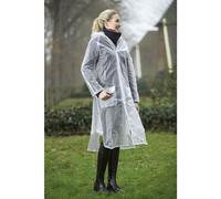 HKM Childs Long Transparent Rain Mac Hooded Jacket rainproof machine washable at