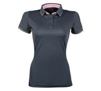 Hkm 11319 Classico Polo Shirt Riding Shirt Women's T-Shirt, Dark Grey, M