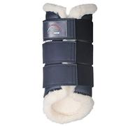 HKM 8585 Comfort Gaiters Teddy Lining Imitation Leather Anatomical Dark Blue L
