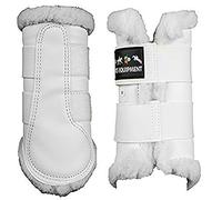 Hkm Dressage/Brushing Fleece Lined Boots, White, Small
