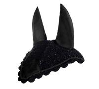 HKM 3387 Fly Cover, Insect Protection, Fly Protection, Ear Protection, Black/Gold, Thoroughbred