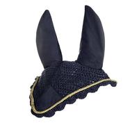 Hkm Ear Bonnet - Cob · Deep Blue and Gold