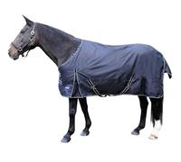 HKM Eco-Light 100g filling Turnout rug Deep Blue 6'0