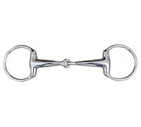 HKM Eggbutt Snaffle Bit, Solid EDELSTAHL55/115 Width 20 mm