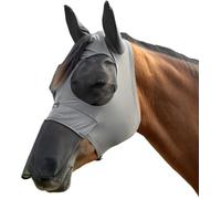 HKM Elastic Anti fly mask with nose protection Mud Grey XXS
