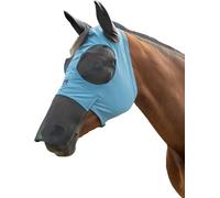HKM Elastic Anti fly mask with nose protection Smokey Blue XS