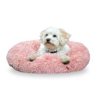 HKM Fluffy Dog bed Light Rose Ø100 x 25 cm