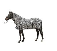 HKM Fly rug -Zebra- with neck EU125/UK5'6/US 66 White/Black