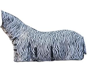 HKM Fly rug -Zebra- with neck EU145/UK6'4/US 77 White/Black