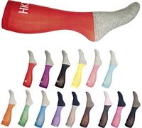 HKM Girl's Microcotton Colour set of 3 Socks, Dark Brown/Green, 13/2.5