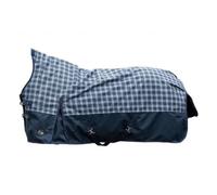 HKM Glasgow- 1200D, 100g filling Highneck rug Deep Blue Check 6'4