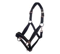 HKM Halter-13492 Halter 9178 Black/Rosegold Pony