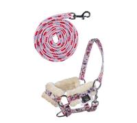 HKM Hobby Horsing Print Head Collar And Lead Rope Flower One Size