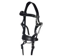 HKM Hobby Horsing Basic Bite for Workhorse with Reins, Headband and Snaffle, Black