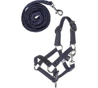 HKM Hobby Horsing Basic Head collar and lead rope Deep Blue One Size