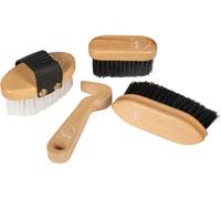 HKM Hobby Horsing Grooming set wood Nature One Size