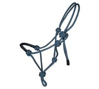 HKM Hobby Horsing Knot Halter with Rhinestones - Adjustable Halter for Horse - Realistic Hobby Horse Accessories for Children (Turquoise)