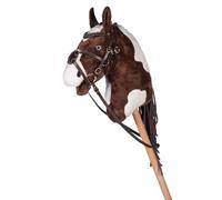 HKM Hobby Horsing Leather Bridle Mexican - Leather Bridle for Hobbies - Includes Reins, Bit & Browband