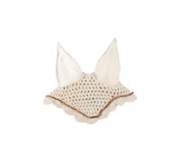 HKM Hobby Horsing Premium Battle Horse Fly Hood | with Rhinestones | for Creative Riding Games & Leisure Tournaments (Beige)