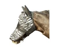Hkm Zebra Print Anti Fly Mask - Cob