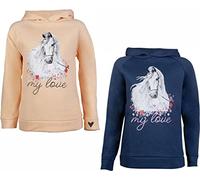 Hkm Horse Spirit Hooded Sweatshirt Apricot 140