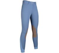 Hkm Hunter Women's Riding Breeches Knee Patches Smoke Blue 40