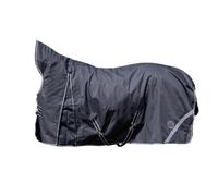 Hkm Innsbruck 1200D Highneck Turnout Rug with Fleece Lining - 5'4 · Black