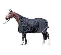 HKM Innsbruck High Neck Blanket with Smooth Lining, Black, 165 Size