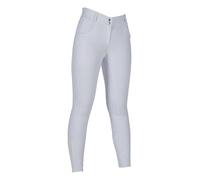 HKM Kids Ari Mid Rise SIL. Full seat Riding Breeches, White, 11/13 Years
