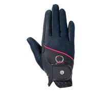 HKM Kids Aymee Riding Gloves, Deep Blue, 6 Years