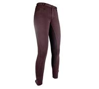 HKM Kids Basic Belmtex Grip- 3/4 Besatz Breeches, dark brown, 42
