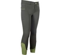 HKM Kids Claire Silicone Full seat Riding Breeches, Grey-Green, 11/13 Years