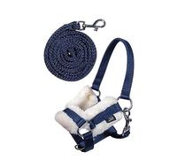 HKM Kids Halter and Rope-13751 Dark Blue One Size