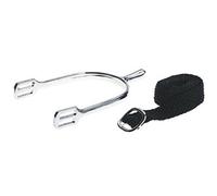 HKM Ladies spurs, 35mm length Silver/Black