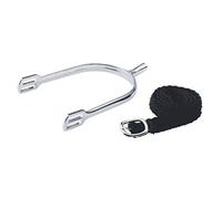HKM Ladies Spurs Silver/Black 15 mm